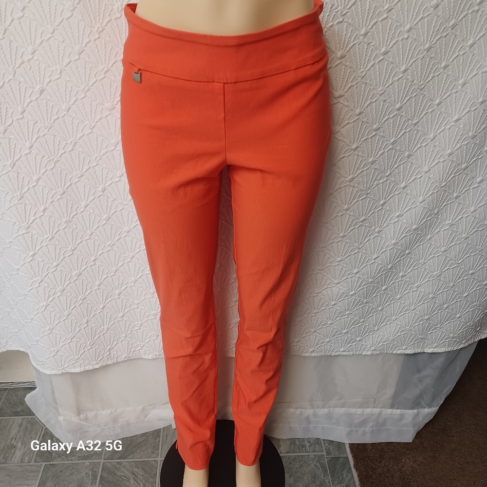 Peck & Peck Orange Skinny Pants Size 8T with Stretchy Fit